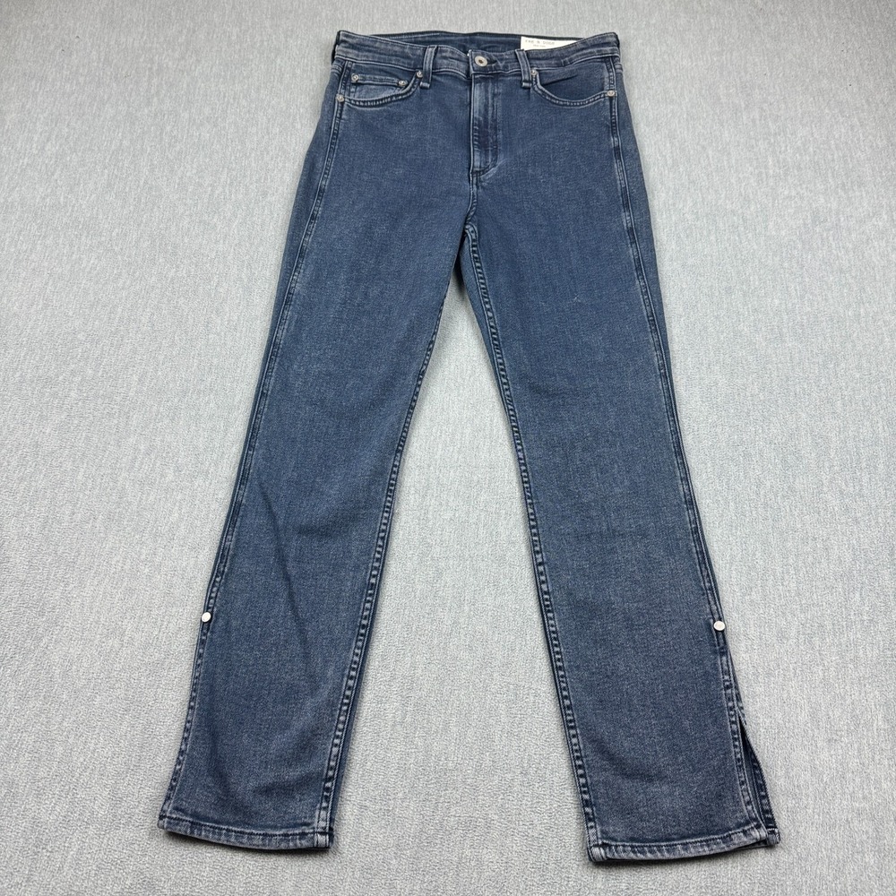 Rag & Bone Jeans Womens 29x27‎ Blue Nina High Rise Ankle Skinny Denim Stretch